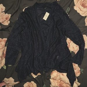 NWT Lane Bryant navy sparkle cardigan 18/20